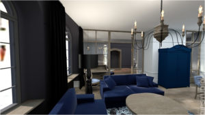 Apartament 1 - Wizualizacja 3D