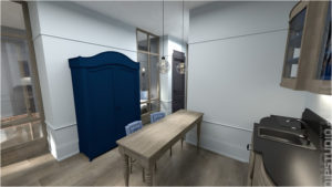 Apartament 1 - Wizualizacja 3D