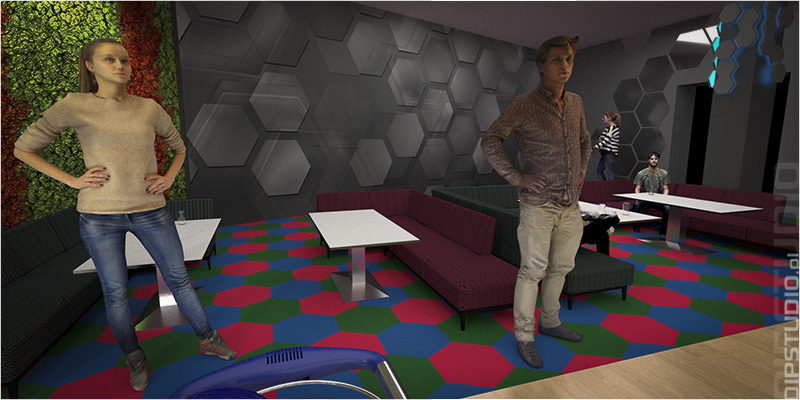 Wizualizacja Kręgielni 3D - DIP Studio